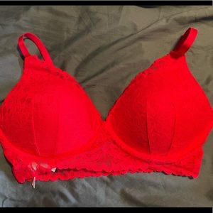 Victoria Secret Pink LACE WIRELESS PUSH-UP BRALETTE